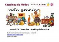 Vide-Grenier au profit du Téléthon 2017