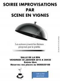 Soirée Théatrale Scène en Vignes