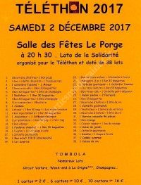 Loto au Profit du Téléthon