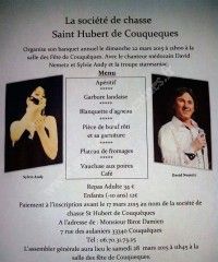 Banquet de la Société de Chasse Saint-Hubert de Couquèques