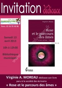 Dédicace de Virginie Moreau