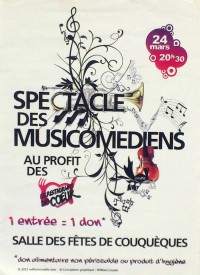 Spectacle des Musicomédiens au profit des Restos du Coeur