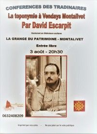 Conférence : La Toponymie à Vendays-Montalivet