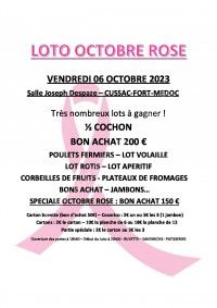 LOTO OCTOBRE ROSE