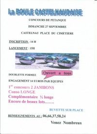 Concours de Pétanque