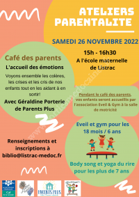 Café des parents et ateliers d'éveil enfants