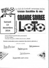 LOTO DU FOOTBALL AS LAMARQUE ARCINS