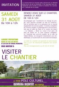 Pôle Culturel - Visite du Chantier