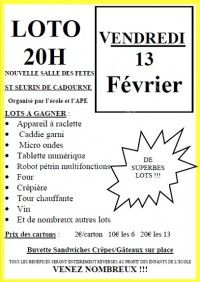 LOTO ST SEURIN DE CADOURNE