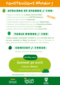 Repair Café & l'Asso EH!CO : Construisons demain !