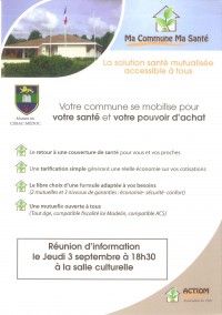 Réunion d'Information : Ma Commune, Ma Santé
