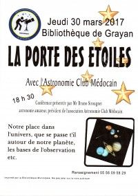 Conférence sur l'astronomie : La porte des étoiles