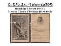 Exposition Hommage à Joseph Pinet