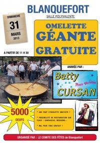 Omelette Géante Gratuite