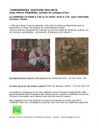 Conférence Histoire des Arts