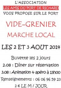 Vide grenier-marché local Port de Richard