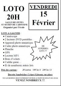 Loto des écoles de SAINT SEURIN DE CADOURNE