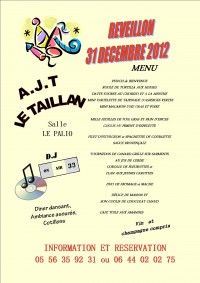 REVEILLON Saint Sylvestre