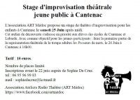 Stage de théâtre jeune public à Cantenac
