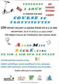 Course de trottinettes 2019 & Après-midi récréative