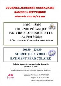 Journée Jeunesse Cussacaise