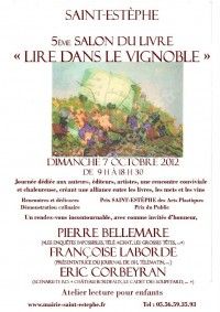 Salon du Livre 2012 Lire Dans Le Vignoble