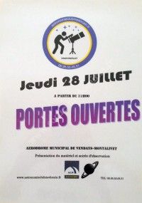 Portes ouvertes Astronomie Club Médocain