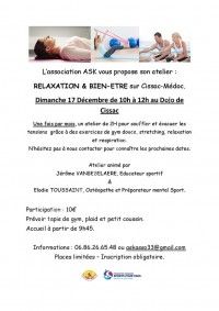 Atelier Relaxation & Bien Etre