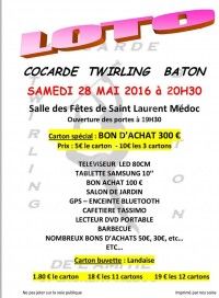 Loto cocarde Twirling-baton