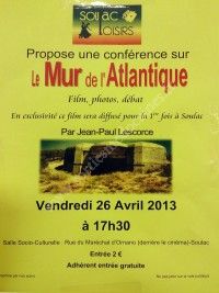 Conférence sur le Mur de l'Atlantique