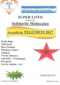 Loto du Téléthon Solidarité Médocaine