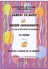 Soirée Choucroute