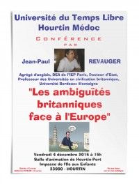 Conférence : Les ambiguïtés britanniques face à l'Europe
