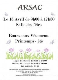 Bourse aux Vêtements Printemps-Eté