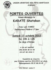 Portes Ouvertes Karaté