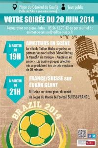 Amateurs en scène et Suisse-France sur écran géant