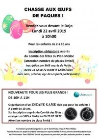Chasse aux Oeufs de Pâques 2019 / Escape Game