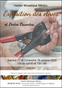 Exposition des élèves à l'Atelier Mosaïque Médoc