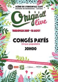 Origin'all live - Conges payes - Compagnie See