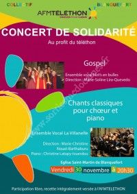 Concert au Profit du Téléthon 2018