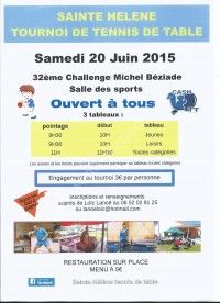 32ème Challenge de Tennis de Table Michel Béziade