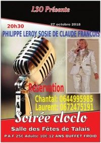 Soirée buffet avec le sosie de Claude FRANCOIS