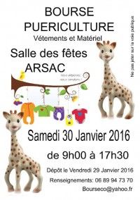 Bourse puériculture, vêtements et matériel