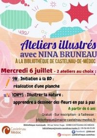 Ateliers illustrés avec Nina Bruneau