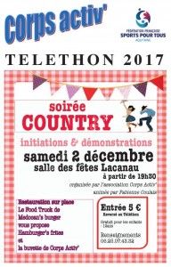 Soirée Country au Profit du Téléthon 2017