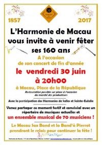 L'Harmonie de Macau vous invite à venir fêter ses 160 ans