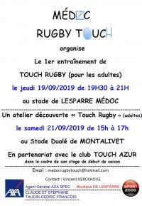 Atelier découverte Touch Rugby et démonstration