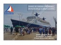 Cinéma - conférence en plein air Le paquebot France au Verdon
