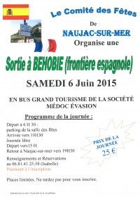 Sortie en Espagne : Behobie