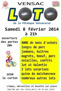 super loto de la petanque vensacaise
